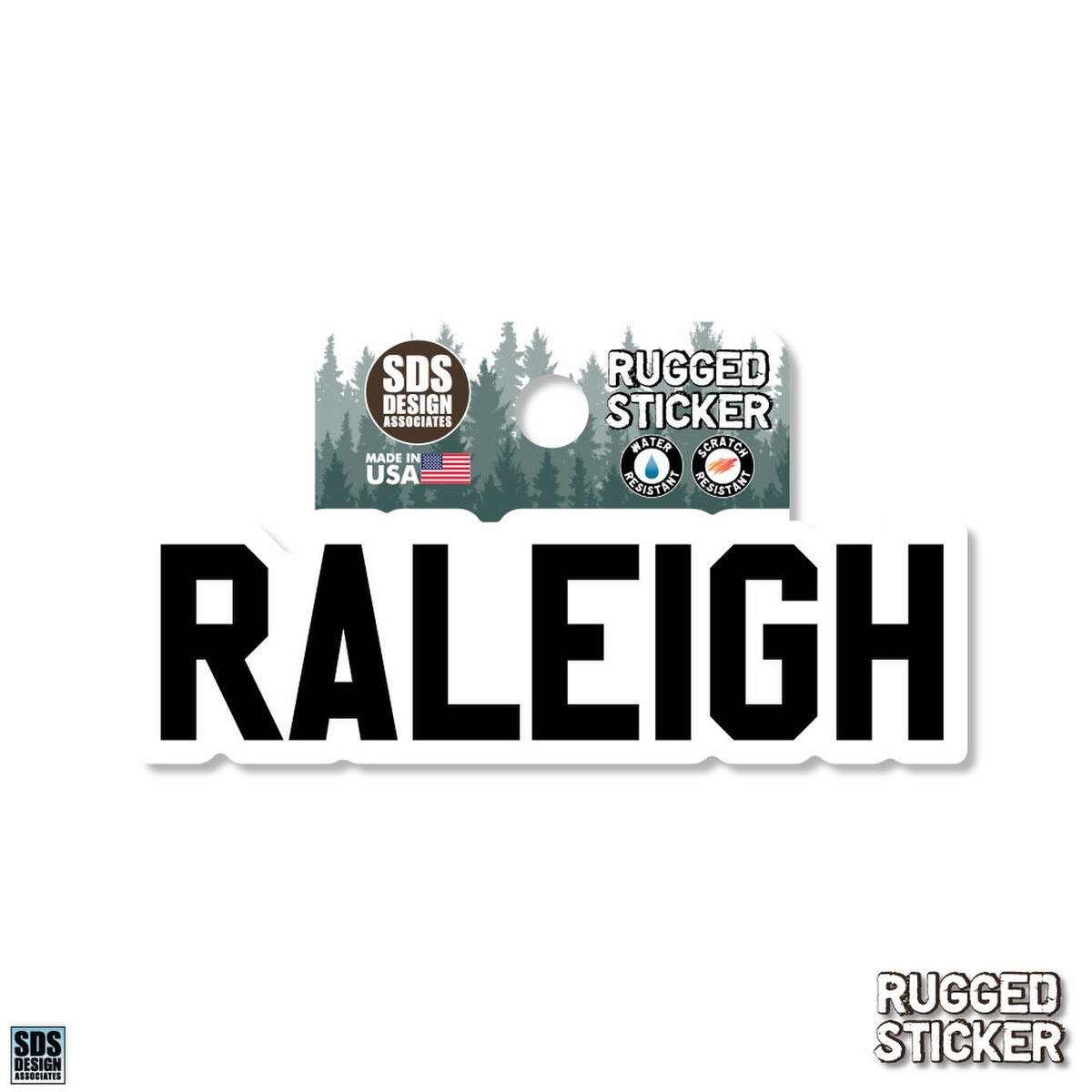 Rugged Sticker RALEIGH